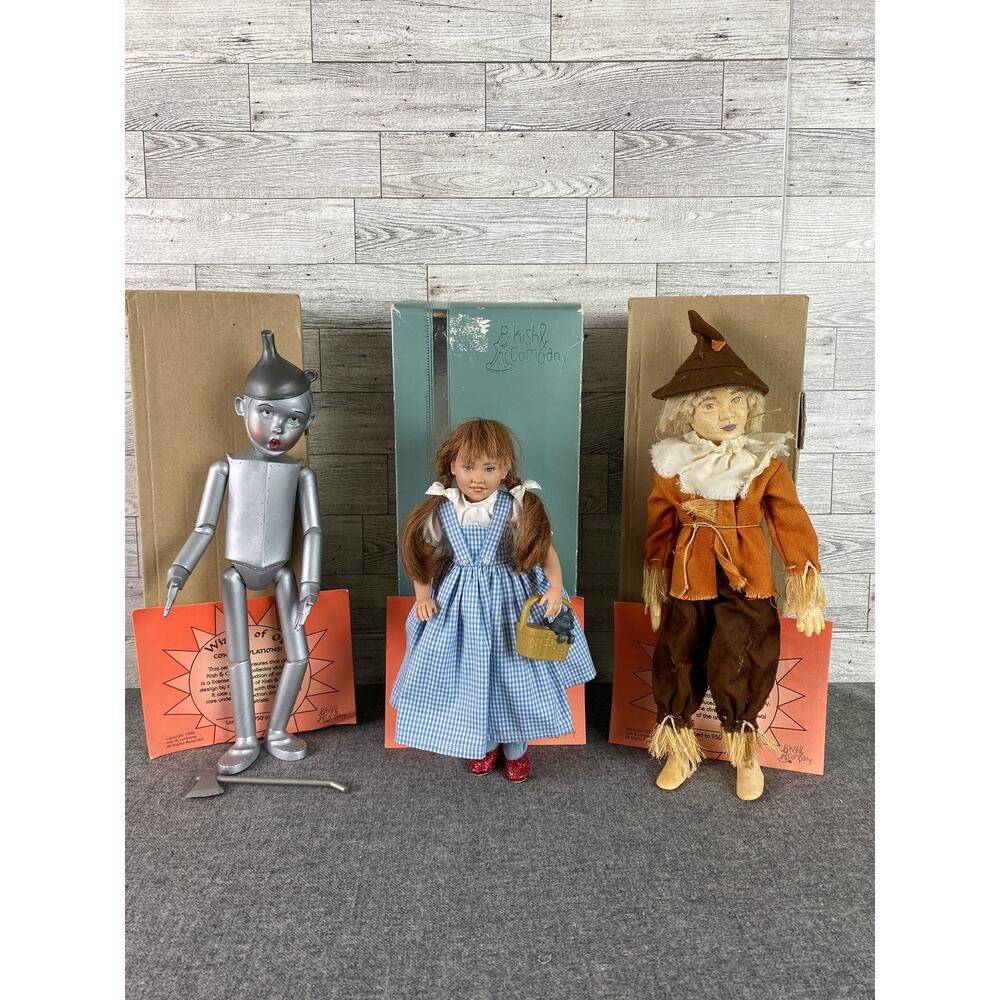 Kish & Co WIZARD Of OZ Collector Set DOROTHY Tin Man Scarecrow 1993 Limited 950
